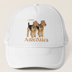 Jag älskar airedale terrier keps