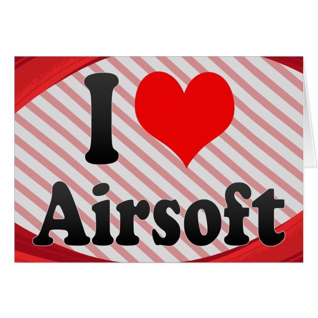 Jag älskar Airsoft OBS Kort (Framsidan Horizontal)
