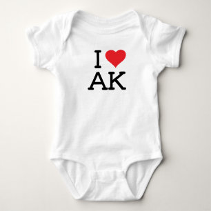Jag älskar AK - hjärta - Onsie Tröja
