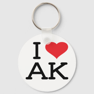 Jag älskar AK - hjärtnyckelring Nyckelring