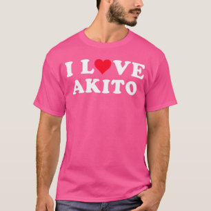 Jag älskar Akito Matchande flickvän pojkvän Akito T Shirt
