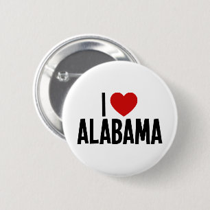 Jag älskar Alabama • Jag älskar Alabama rund knapp