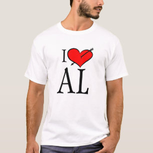 Jag älskar Alabama Tee Shirt