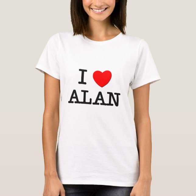 Jag älskar Alan Tee Shirt (Framsida)