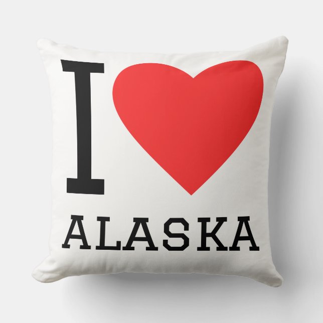 Jag älskar Alaska  Kudde (Framsida)