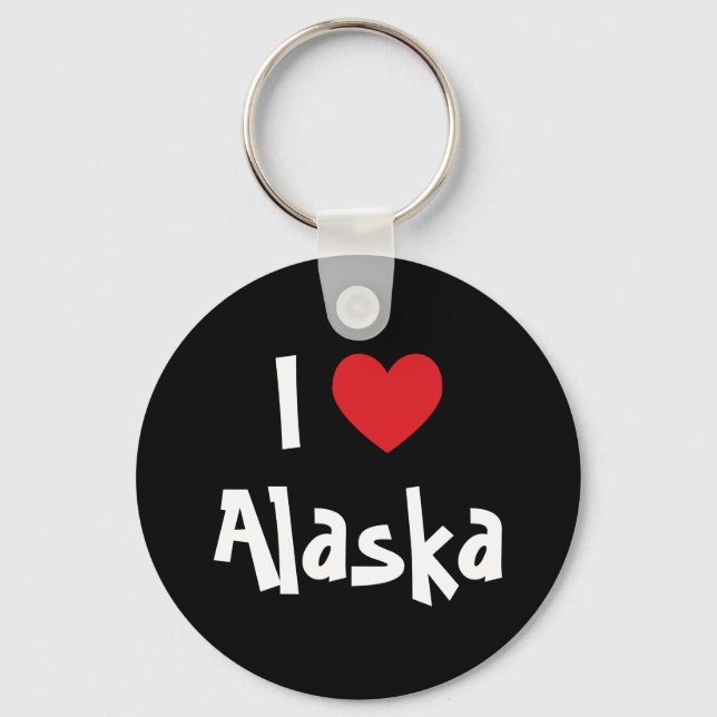 Jag älskar Alaska Nyckelring (Framsida)
