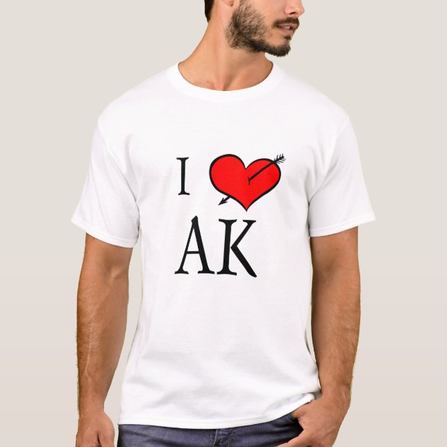 Jag älskar Alaska T-shirt (Framsida)