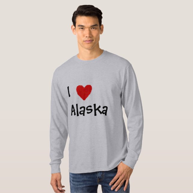 Jag älskar Alaska T Shirt (Hel framsida)