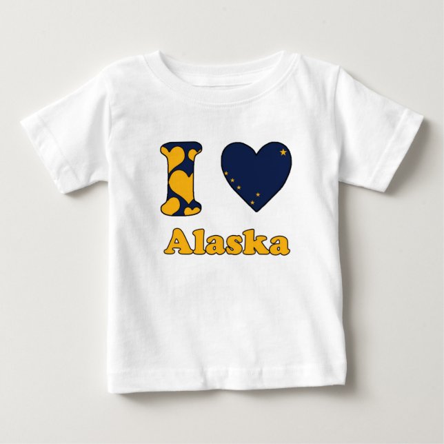 Jag älskar Alaska Tee (Framsida)