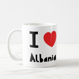 Jag älskar Albanien Kaffemugg