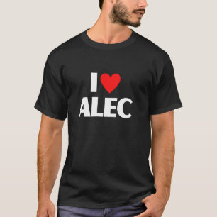 Jag älskar Alec Best First Namn I Heart Alec T Shirt