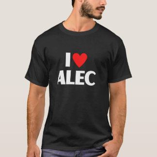 Jag älskar Alec Best First Namn I Heart Alec T Shirt