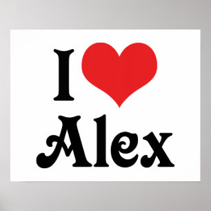 Jag älskar Alex Poster