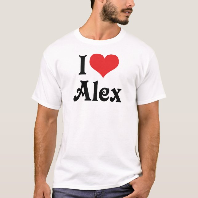 Jag älskar Alex Tee (Framsida)