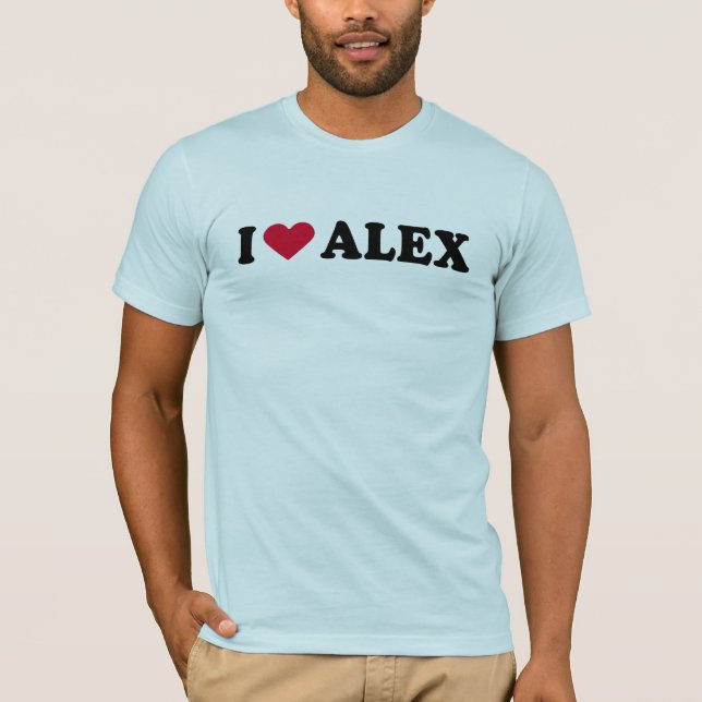 JAG ÄLSKAR ALEX TEE SHIRT (Framsida)
