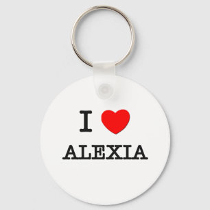 Jag älskar Alexia Nyckelring