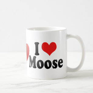 Jag älskar älg kaffemugg