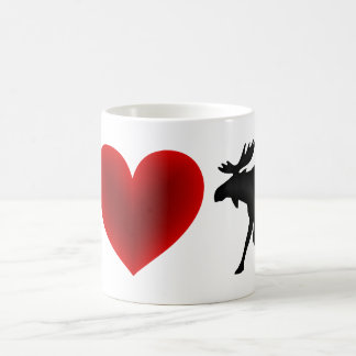 Jag älskar älg kaffemugg