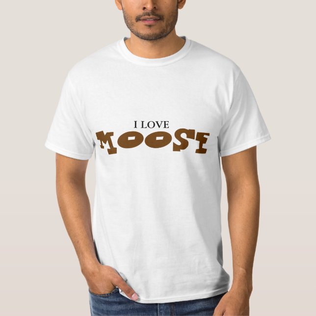 Jag älskar älg t-shirt (Framsida)