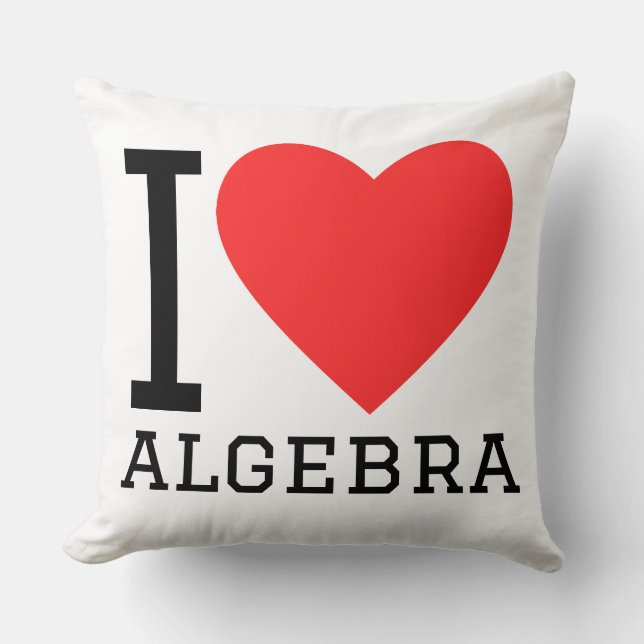 Jag älskar algebra kudde (Framsida)