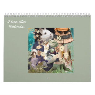 Jag älskar Alice i underland Kalender
