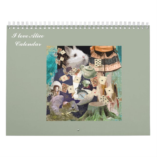 Jag älskar Alice i underland Kalender (Omslag)