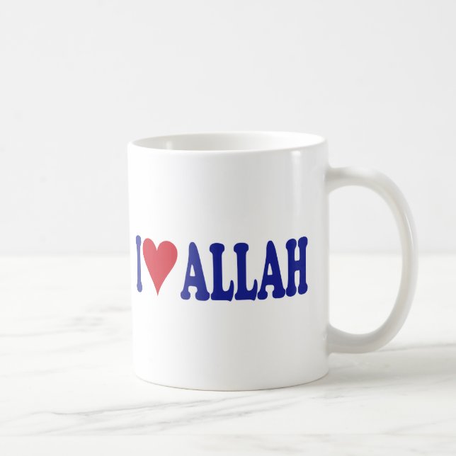 Jag älskar Allah Kaffemugg (Höger)