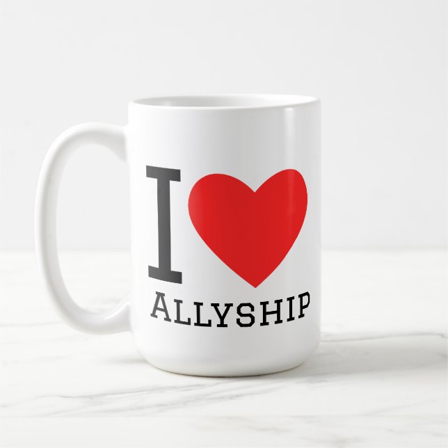 Jag älskar alliansskap kaffemugg (Vänster)