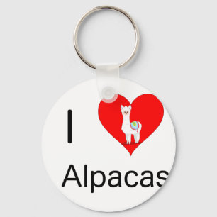 Jag älskar alpacas nyckelring