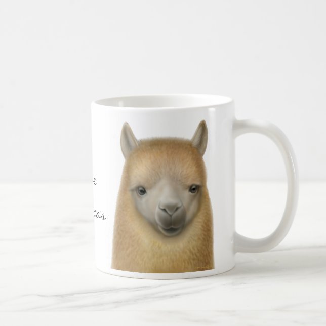 Jag älskar Alpacasmuggen Kaffemugg (Höger)