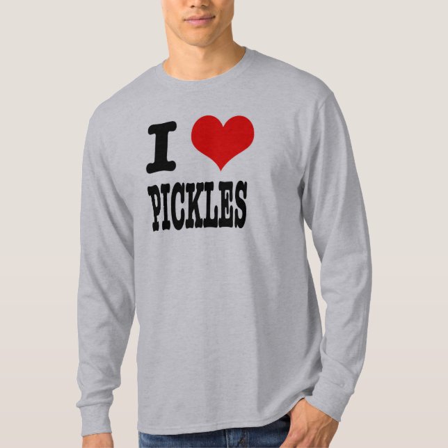 JAG ÄLSKAR (ÄLSKAR) INLAGDA GURKOR T-SHIRT (Framsida)