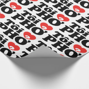 Jag älskar (älskar) Pho (Tôi ❤ PHỞ) Vietnamesiska Presentpapper