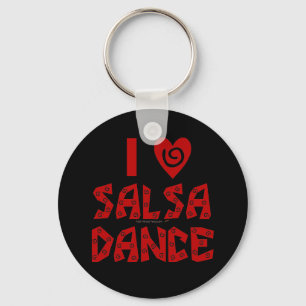 Jag älskar älskare för dansen för salsadansen  nyckelring