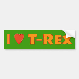 Jag älskar älskare för den T-Rex TyrannosaurusRex Bildekal