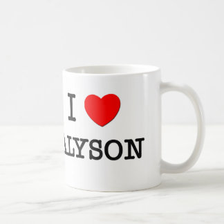 Jag älskar Alyson Kaffemugg