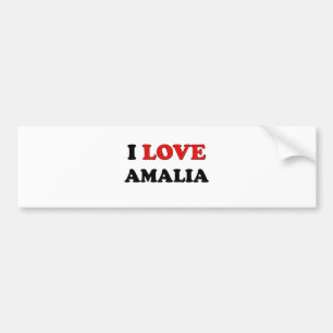 Jag älskar Amalia Bildekal