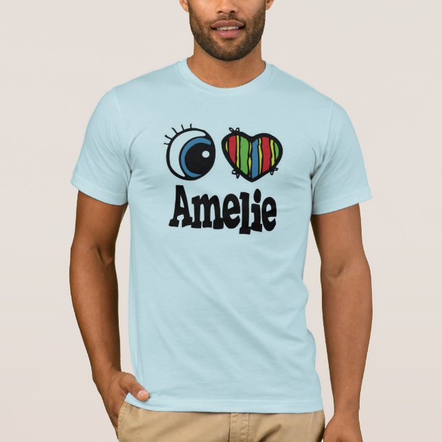 Jag älskar Amelie Tee Shirt (Framsida)