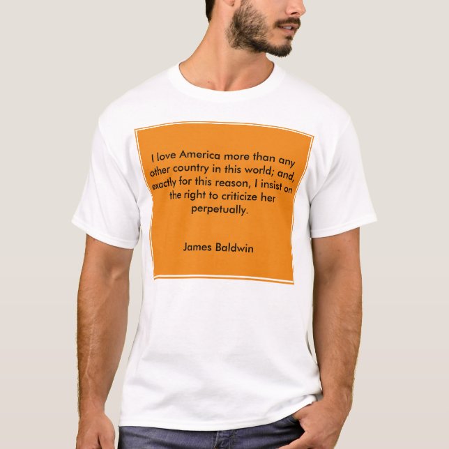 Jag älskar Amerika mer än någon annan landT-tröja Tee Shirt (Framsida)