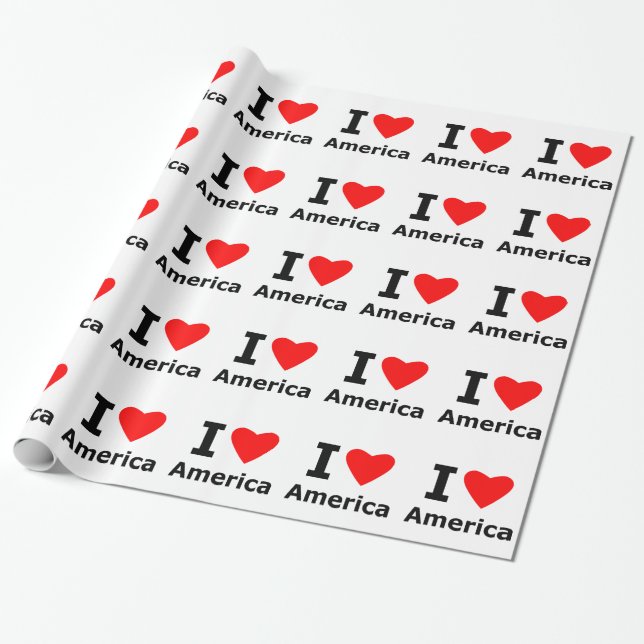 Jag älskar Amerika Presentpapper (Utrullad)