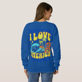 Jag älskar Amerika-tröja för kvinnor T Shirt