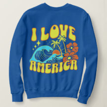 Jag älskar Amerika-tröja för kvinnor