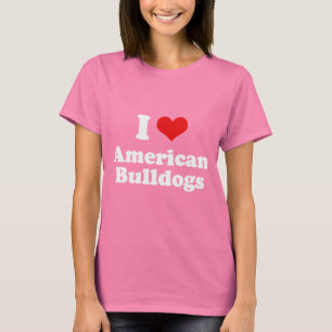 Jag älskar amerikanbulldoggar tröja