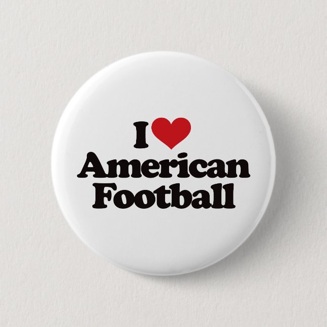 Jag älskar amerikanfotboll knapp (Framsida)