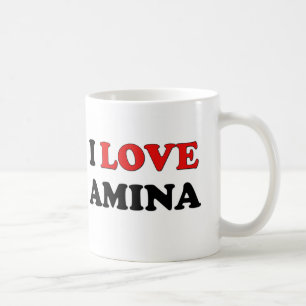Jag älskar Amina Kaffemugg