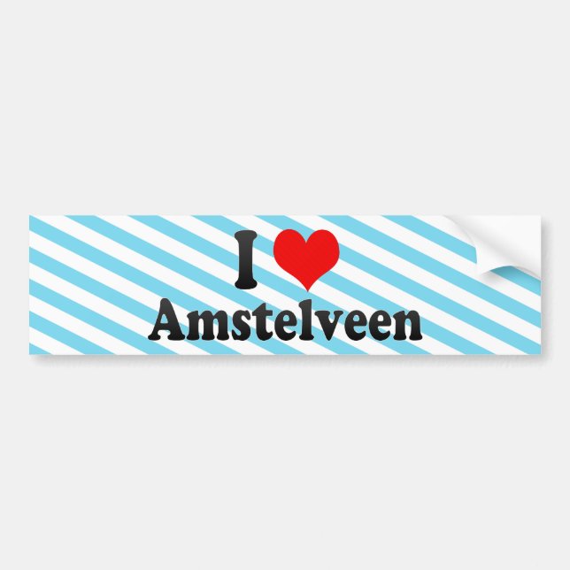 Jag älskar Amstelveen, Nederländerna Bildekal (Framsidan)