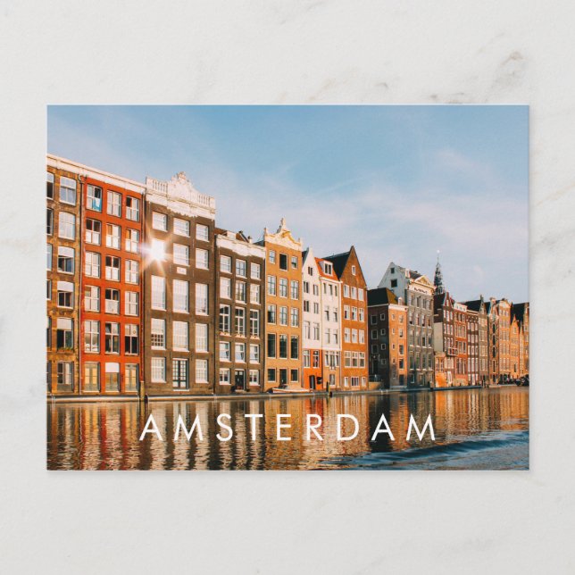 Jag älskar Amsterdam Resa Nederländerna vykort (Framsida)