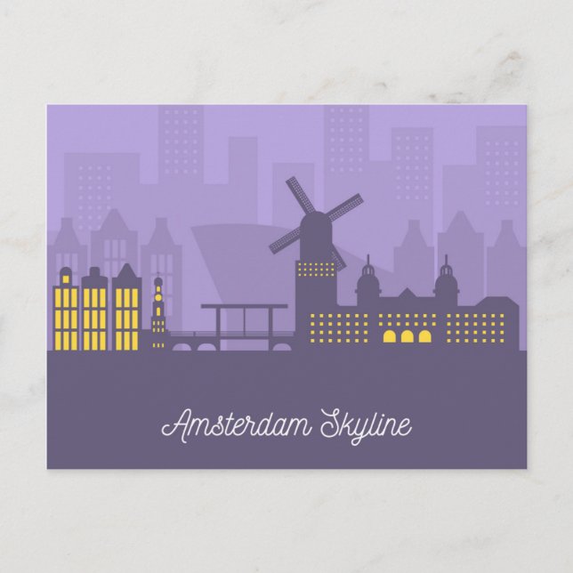 Jag älskar Amsterdam Resa Nederländerna vykort (Framsida)