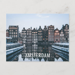 Jag älskar Amsterdam reser den Nederländerna Meddelande Vykort