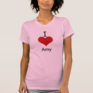 Jag älskar amyen (för hjärta) tee