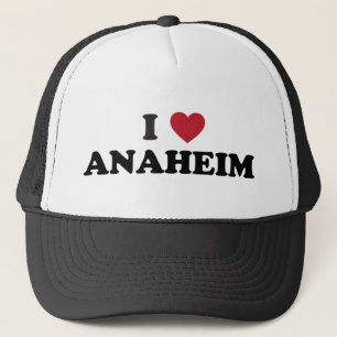 Jag älskar Anaheim Kalifornien Truckerkeps